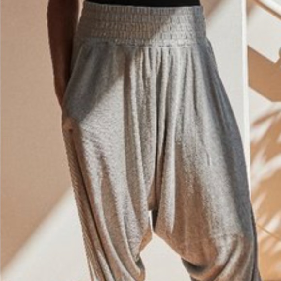 Free People movement Harlem pant drop crotch balloon coastal oversized elastic W - Picture 3 of 9